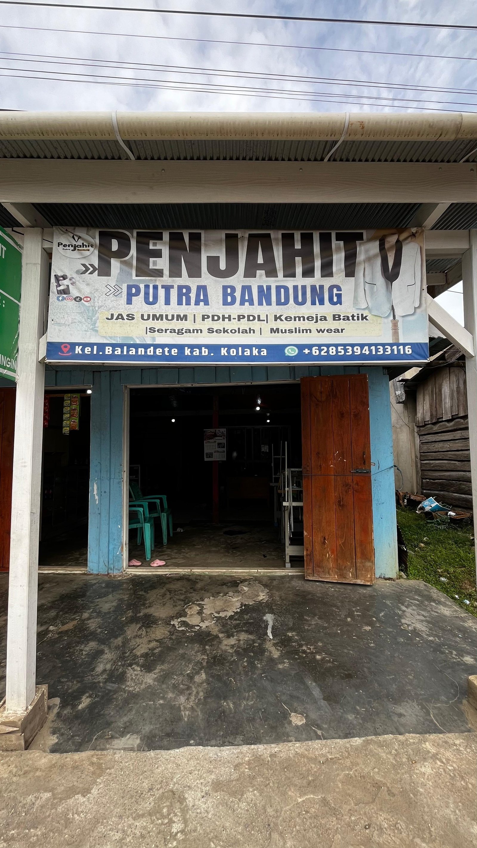 View depan Lokasi jahitan