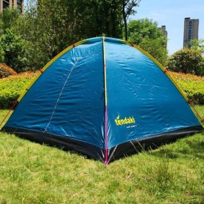 Tendaki Easy Dome 4  Single Layer  Warna Tosca   Kapasitas 4 Orang  Dalam/Size : 210 x 210 x 130cm